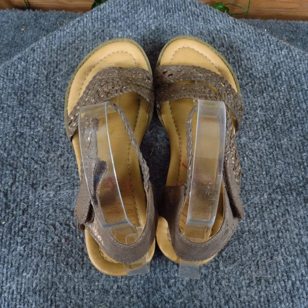 Blowfish Malibu Besille Girls Gladiator Sandals‎ Size 4 Summer Bronze Metallic